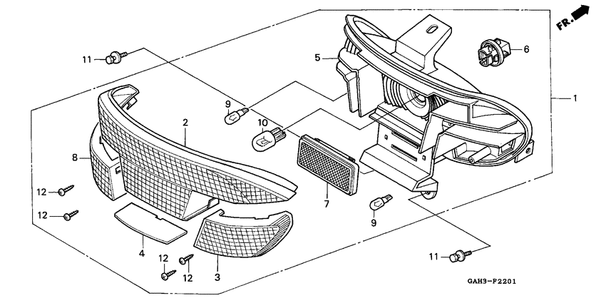 Rear combination light