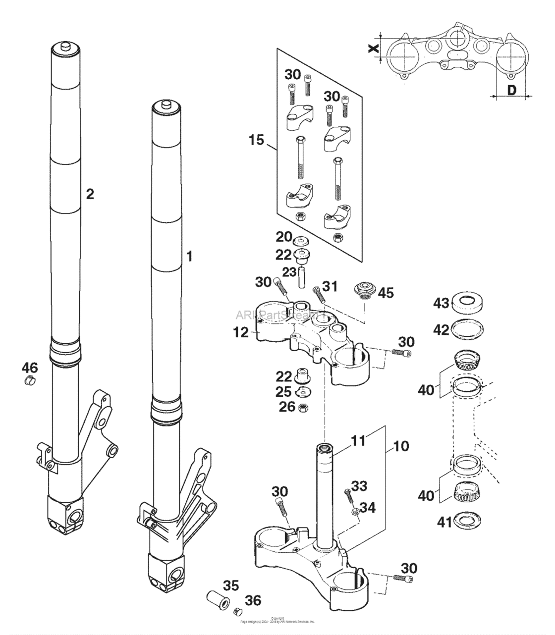 Front Fork White Power