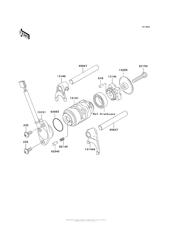 Gear Change Drum/shift Fork(S)