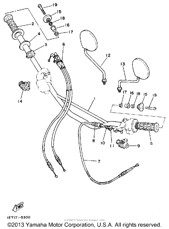 Handlebar - cable