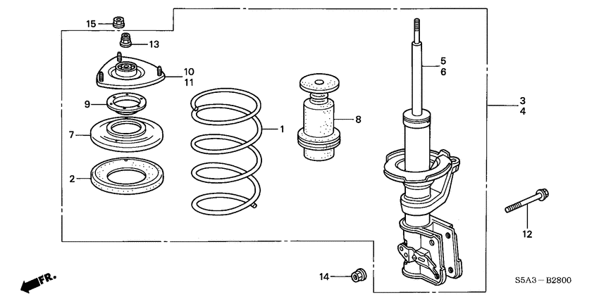 Front shock absorber
