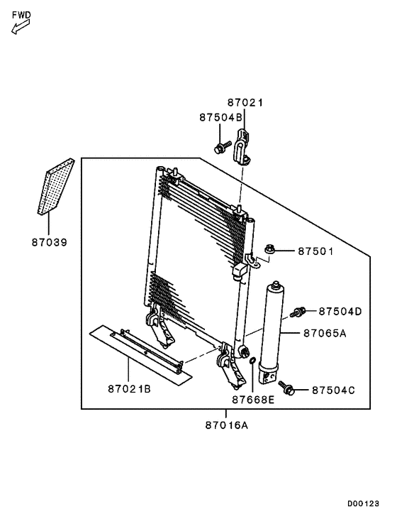 A/c condenser, piping