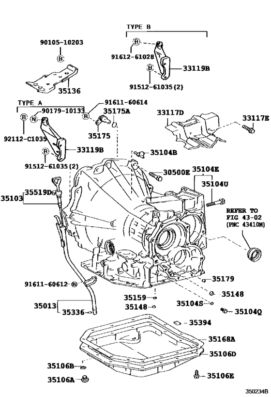 Transmission Case & Oil Pan (Atm)