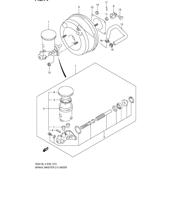 Brake master cylinder
