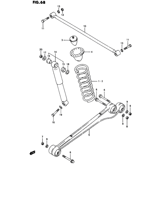 Rear suspension