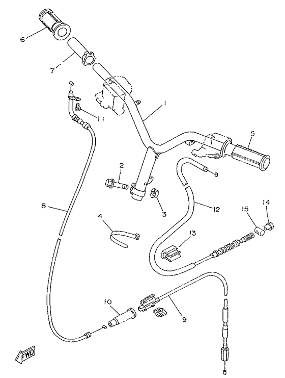 Steering handle & cable