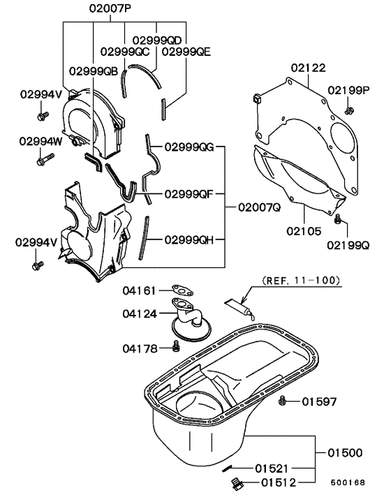 Cover,rear plate & oil pan