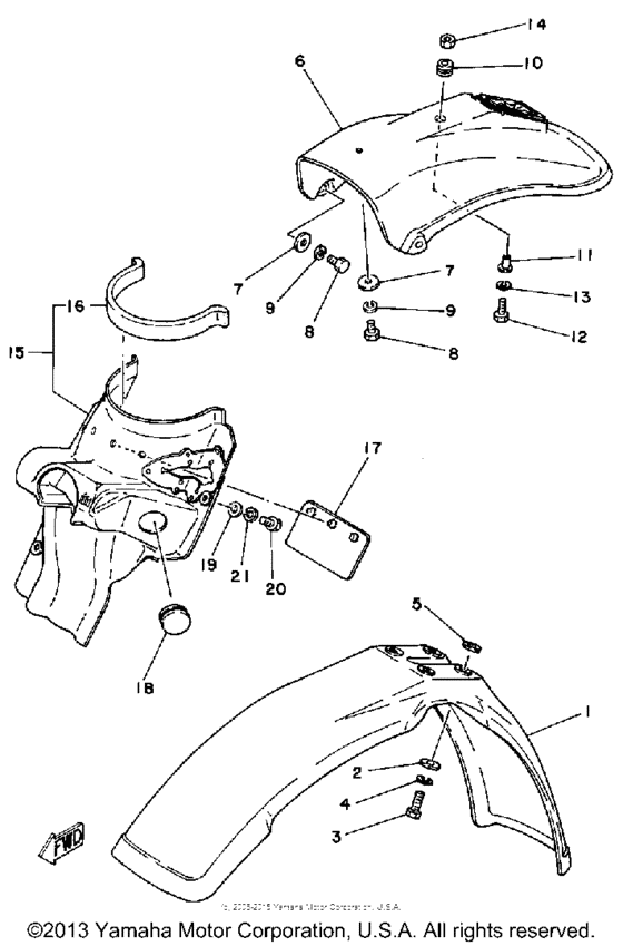 Front fender - rear fender