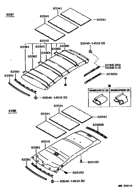 Roof Headlining & Silencer Pad