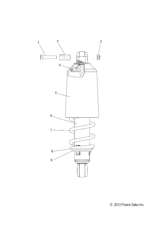 Амортизатор переднего рычага, задней подвески (7043995)