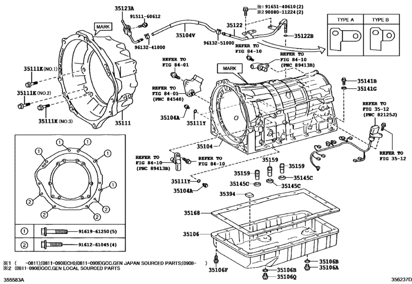 Transmission Case & Oil Pan (Atm)