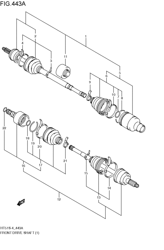 front-drive shaft