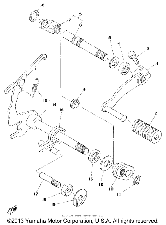 Shift shaft