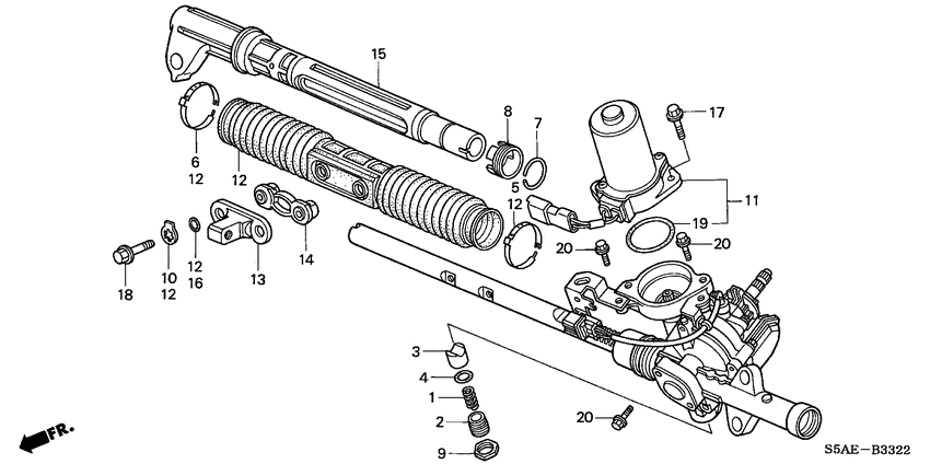 P.s. gear box components
