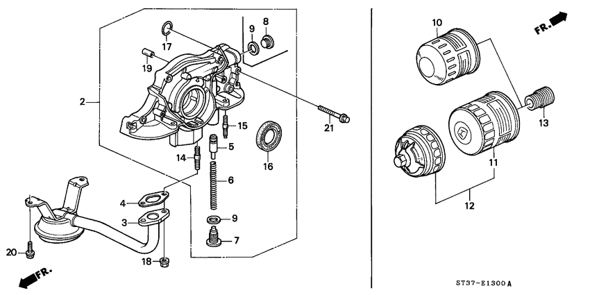 Oil pump/oil strainer