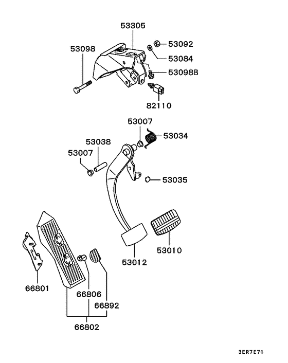 Brake & clutch pedal