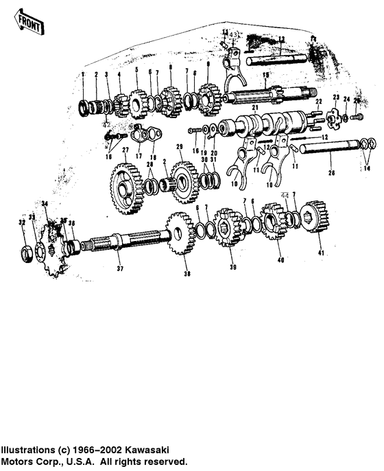 Transmission/change drum