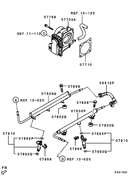 Injector & throttle body