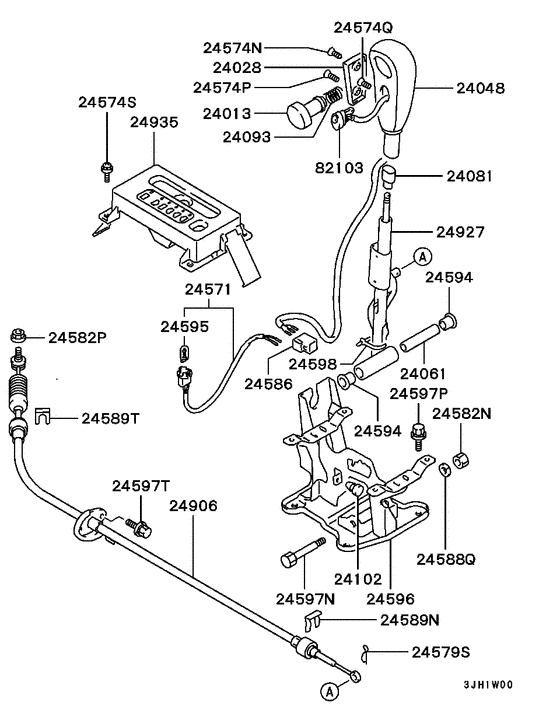 A/t floor shift linkage