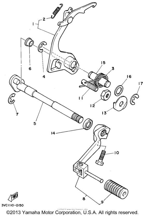 Shift shaft