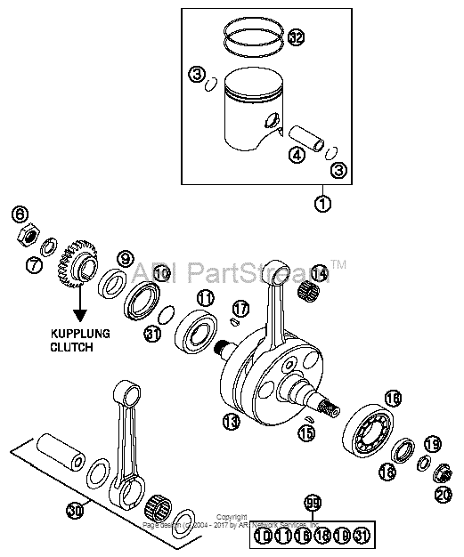 Crankshaft, Piston