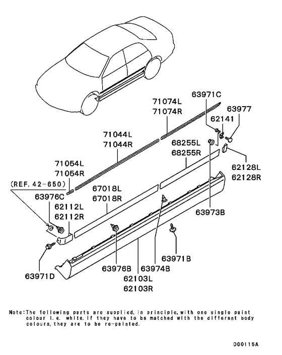 Side garnish & moulding