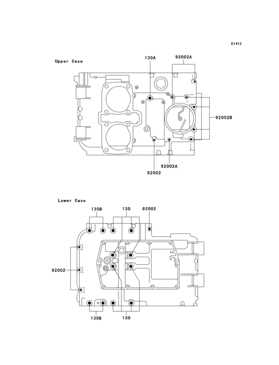Crankcase bolt pattern
