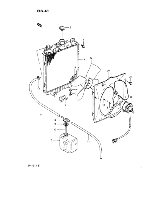 Radiator and cooling fan
