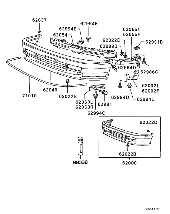 Front bumper & support