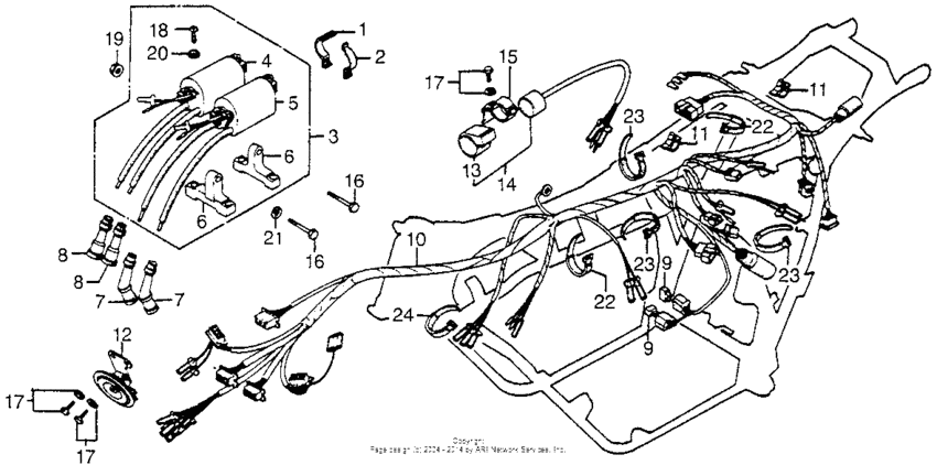 Wire harness + ignition coil