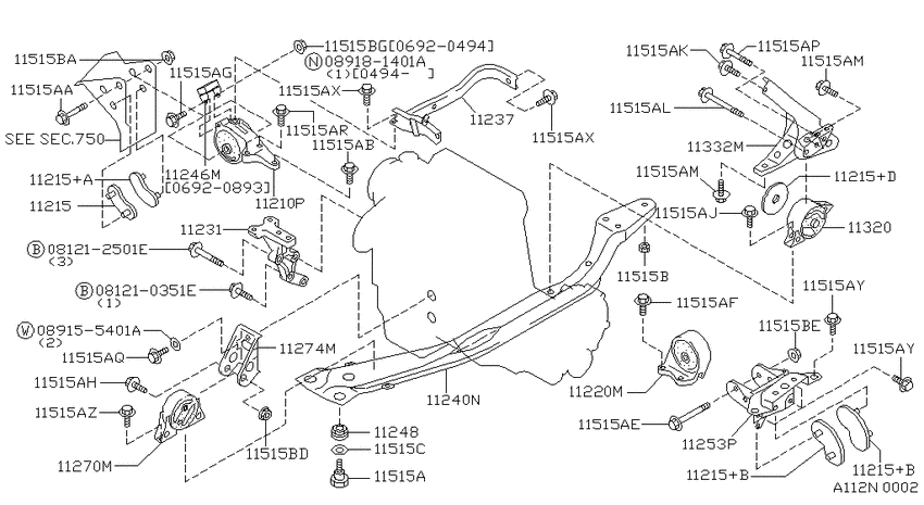Engine & transmission   mounting