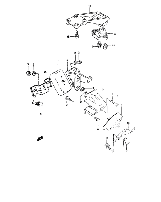 Engine mounting