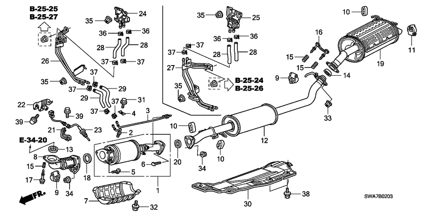 Exhaust pipe/silencer