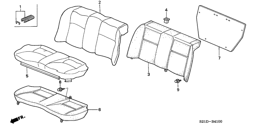 Rear seat
