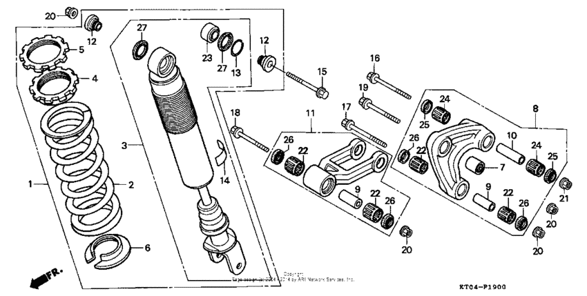 Rear shock absorber