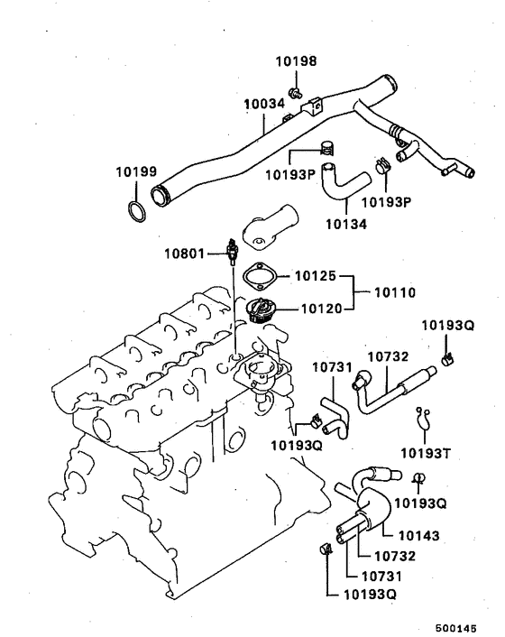 Water pipe & thermostat