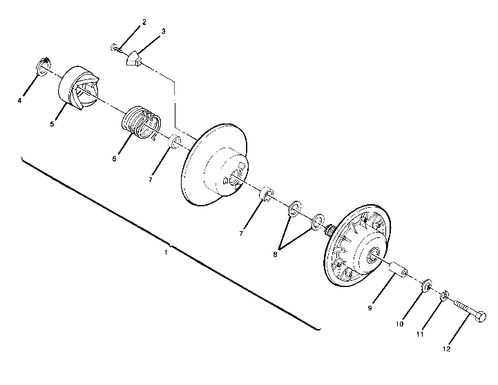 Driven clutch assembly