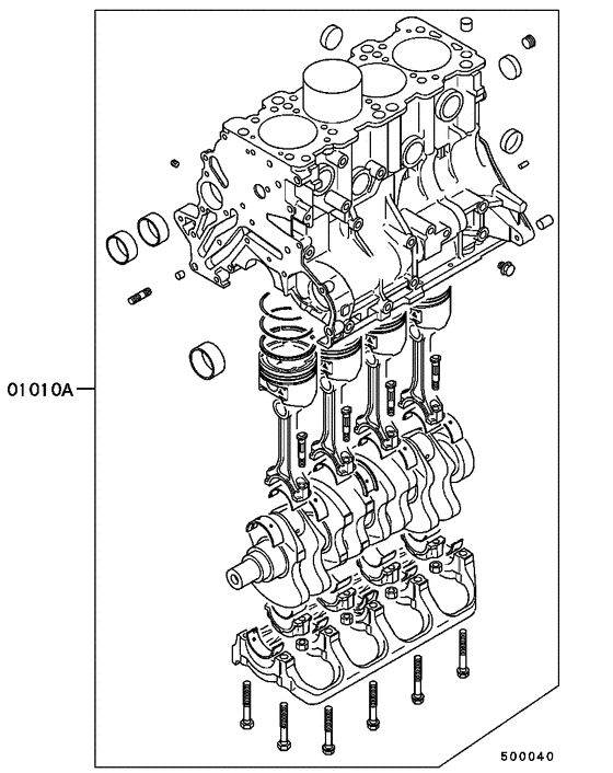 Short engine assy