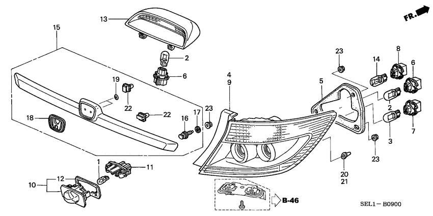 Taillight/license light