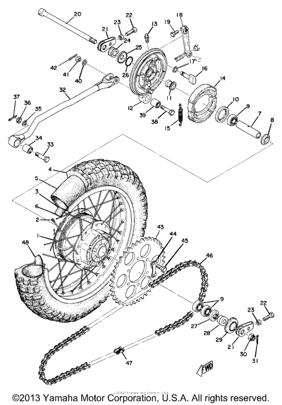 Rear wheel