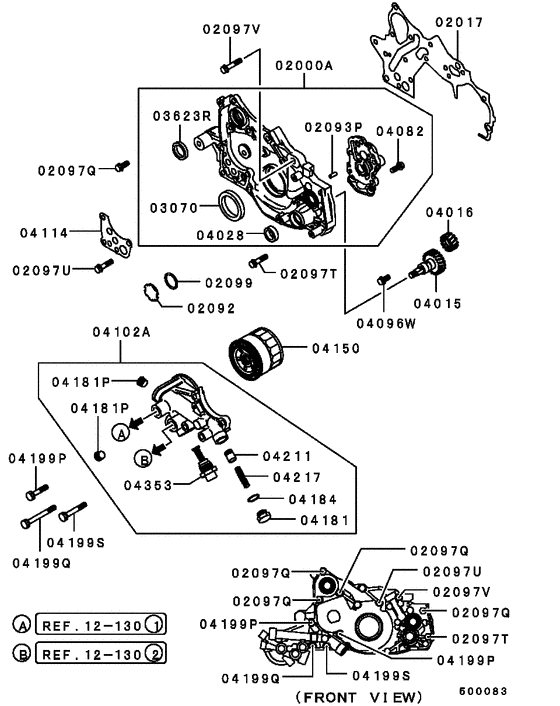 Oil pump & oil filter