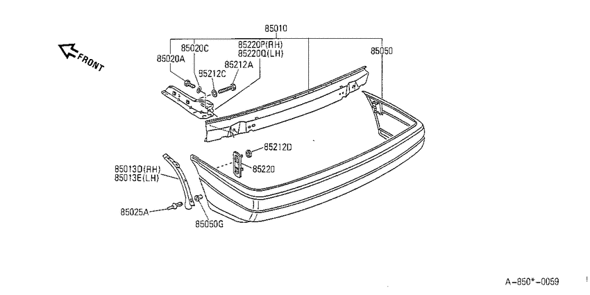 Rear bumper