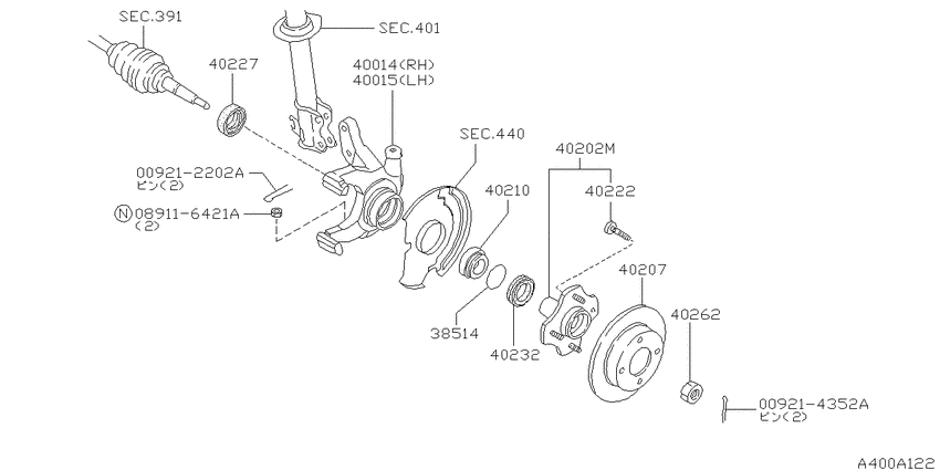 Front axle