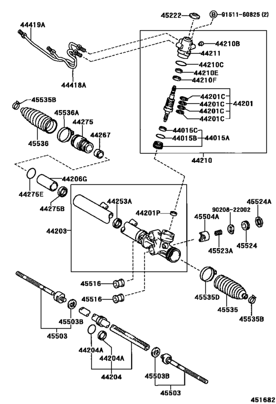 Front Steering Gear & Link