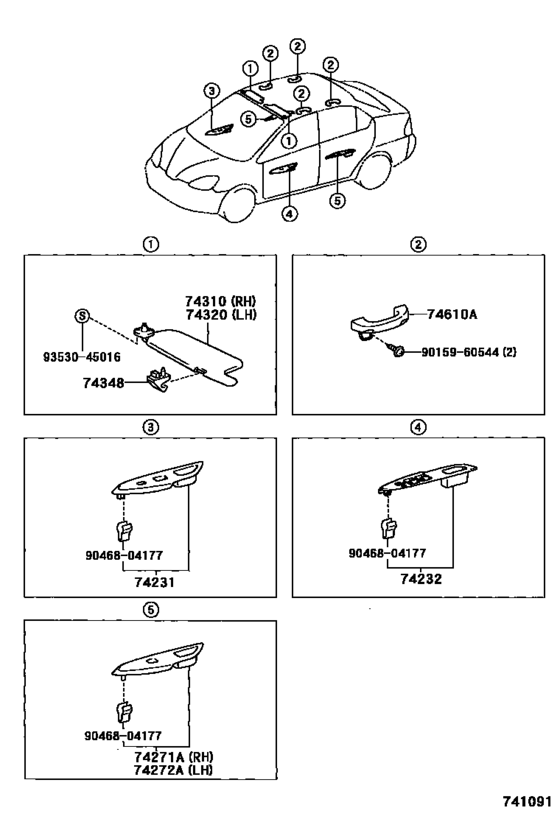 Armrest & Visor