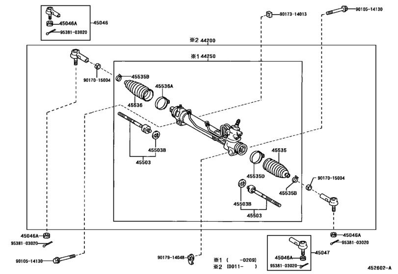 Front Steering Gear & Link