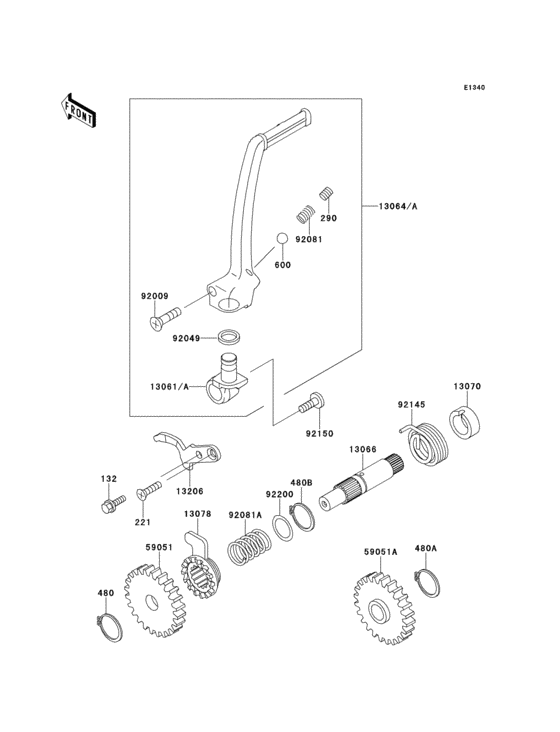 Kickstarter mechanism