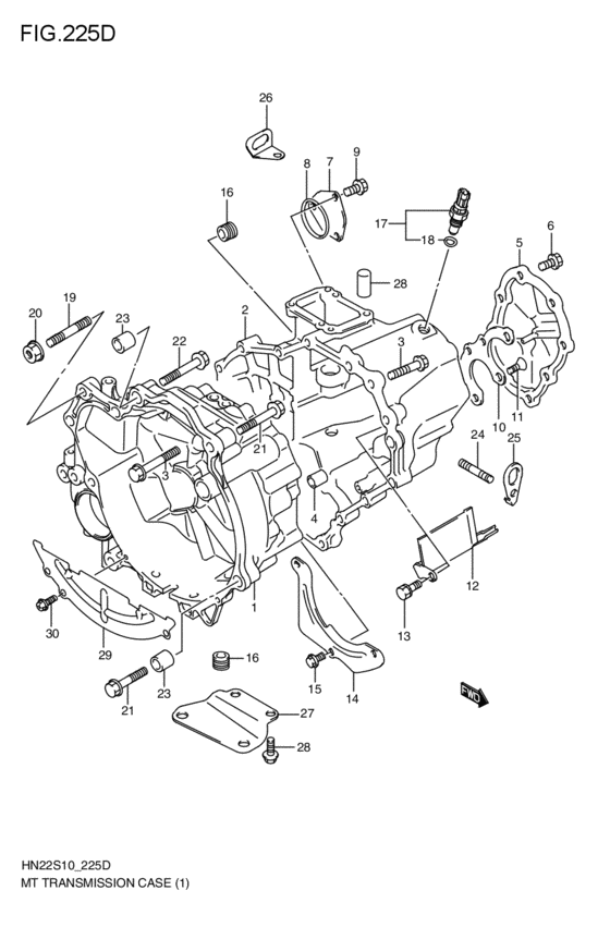 mt - transmission case