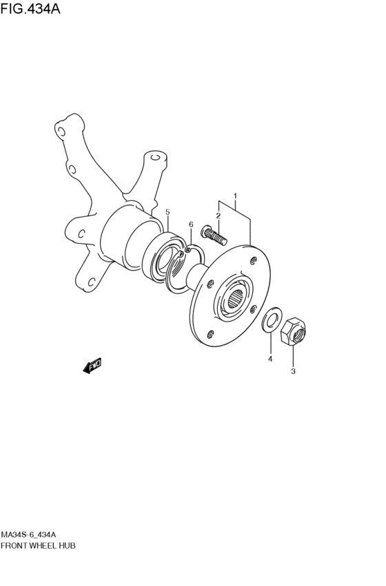 front wheel hub