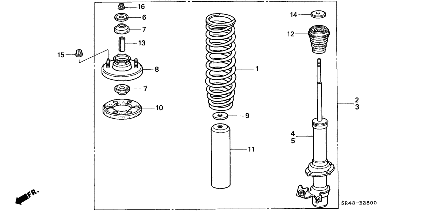 Front shock absorber